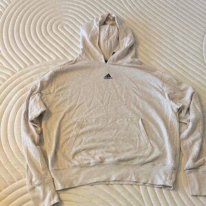 Adidas Men's Light Gray Hoodie